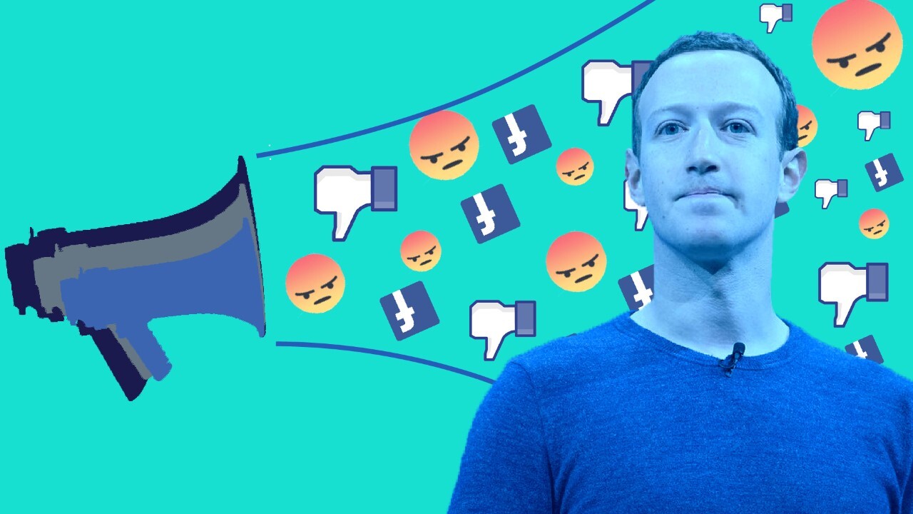 Zuckerberg and Social Media Icons