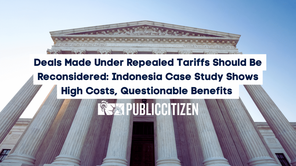 Deals Made Under Repealed Tariffs Should Be Reconsidered