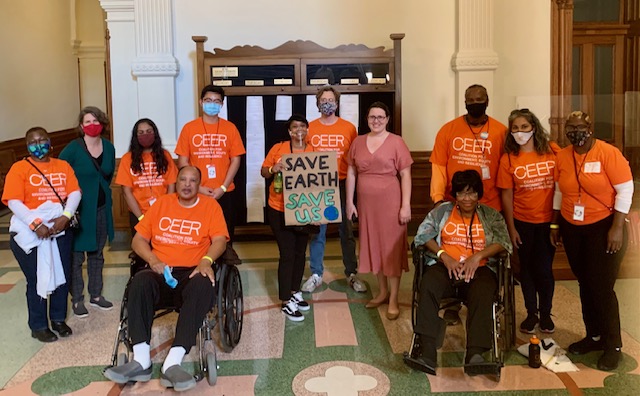 Public Citizen joins members of the Coalition for Environment, Equity and Resilience at the Texas Capitol.