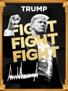 Promotion image for $Trump meme coin